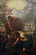 Domenico Tintoretto The Baptism of Christ oil